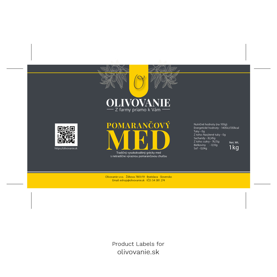 Product Labels for olivovanie.sk